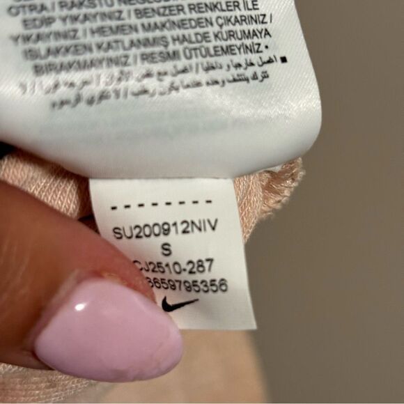 Nike Retro Terry Shorts Peach Snap Breakaway- Size Small - Picture 8 of 8